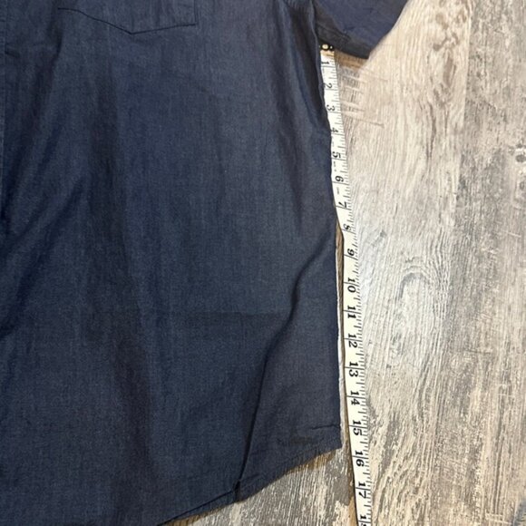 Prana Men's Dark Blue Casual Button Down Shirt - Picture 6 of 8